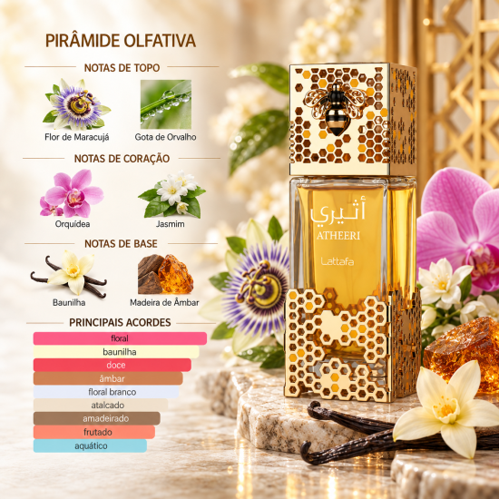 Perfume Feminino Atheeri EDP – Lattafa 100ML
