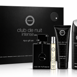 Kit Masculino Club The Nuit Intense Man EDT 100ML + 10ML + Shower Gel + Body Spray – Armaf