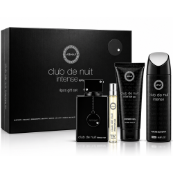 Kit Masculino Club The Nuit Intense Man EDT 100ML + 10ML + Shower Gel + Body Spray – Armaf