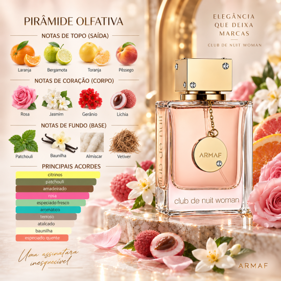 Perfume Feminino Club The Nuit Woman EDP – Armaf 100ML