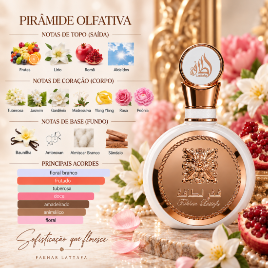 Perfume Feminino Fakhar Rose EDP – Lattafa 100ML