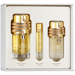 Kit Feminino Musaman White Intense EDP 100mL + Travel Spray 10ML + Perfume Capilar 50mL – Lattafa