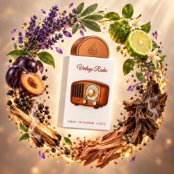Perfume Masculino Vintage Radio EDP - Lattafa 100ML