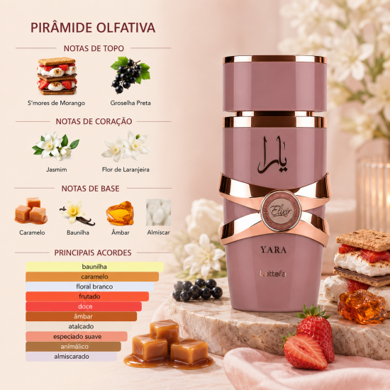 Perfume Feminino Yara Elixir EDP – Lattafa 100ML